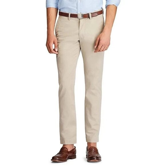 Polo Ralph Lauren Men's Big & Tall Stretch Classic Fit Chinos 38T x 36 Beige